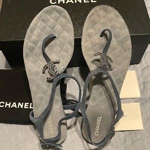 CHANEL thong sandal in used condition with box and dust bag